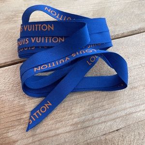 Louis Vuitton Blue and Orange Gift Box Ribbon Only